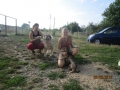 Ramona und Seraina mit Sandra (noch nicht frisiert) und Emili 6.8.2016