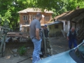 Der alte Opa mit Huendin und 2 Welpen 4.6.2015