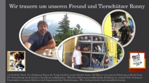 Wir trauern um unseren Freund und Tierschützer Ronny